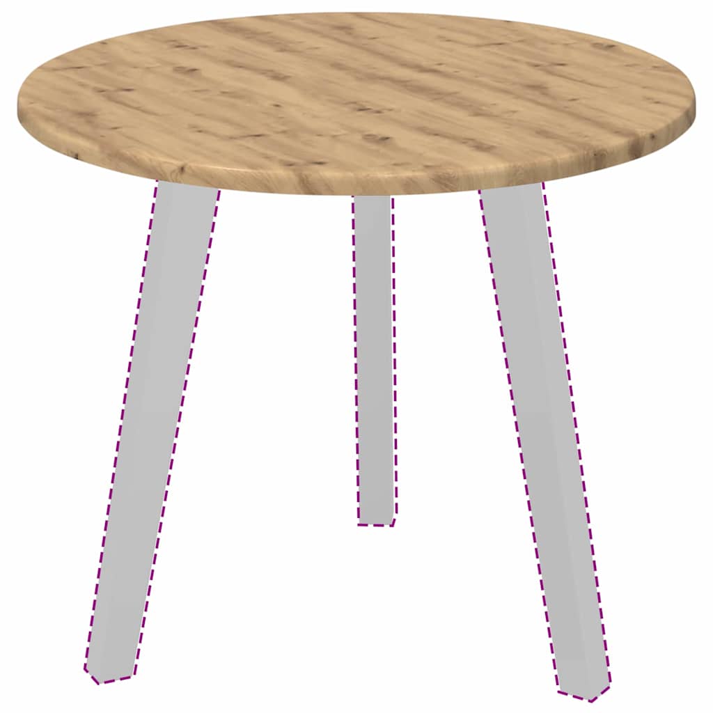 Piano del tavolo rovere artigianale 50 x 50 x 1.5 cm