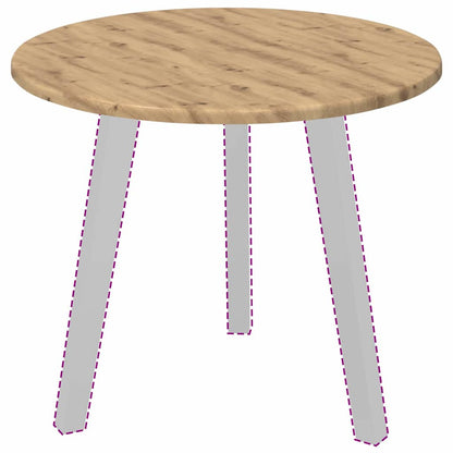 Piano del tavolo rovere artigianale 50 x 50 x 1.5 cm