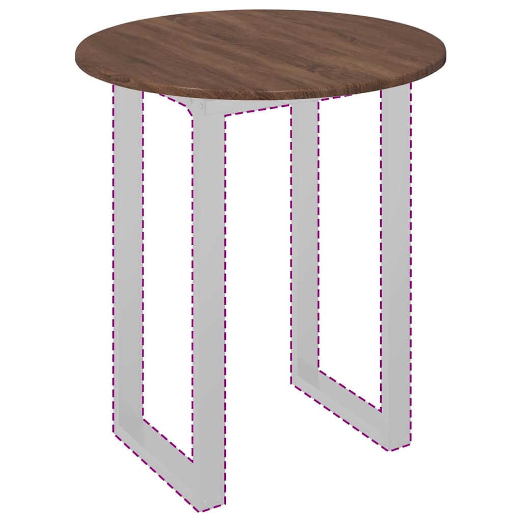 Piano del tavolo Rovere marrone 60 x 60 x 1.5 cm