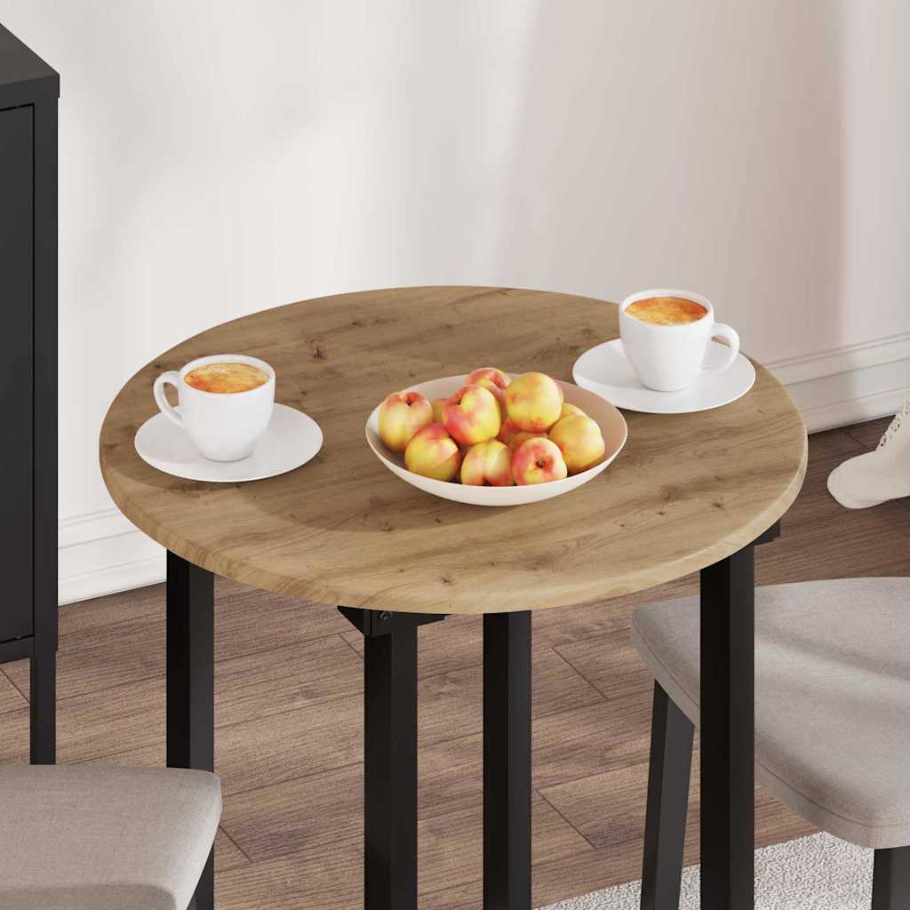 Piano del tavolo rovere artigianale 60 x 60 x 1.5 cm