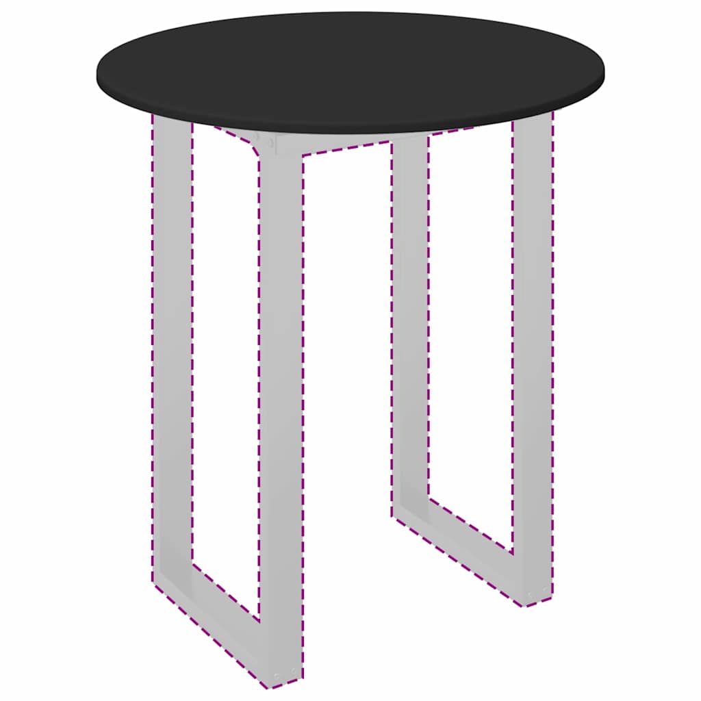 Piano del tavolo Nero 70 x 70 x 1.5 cm Legno multistrato