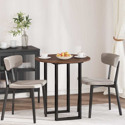 Piano del tavolo Rovere marrone 70 x 70 x 1.5 cm