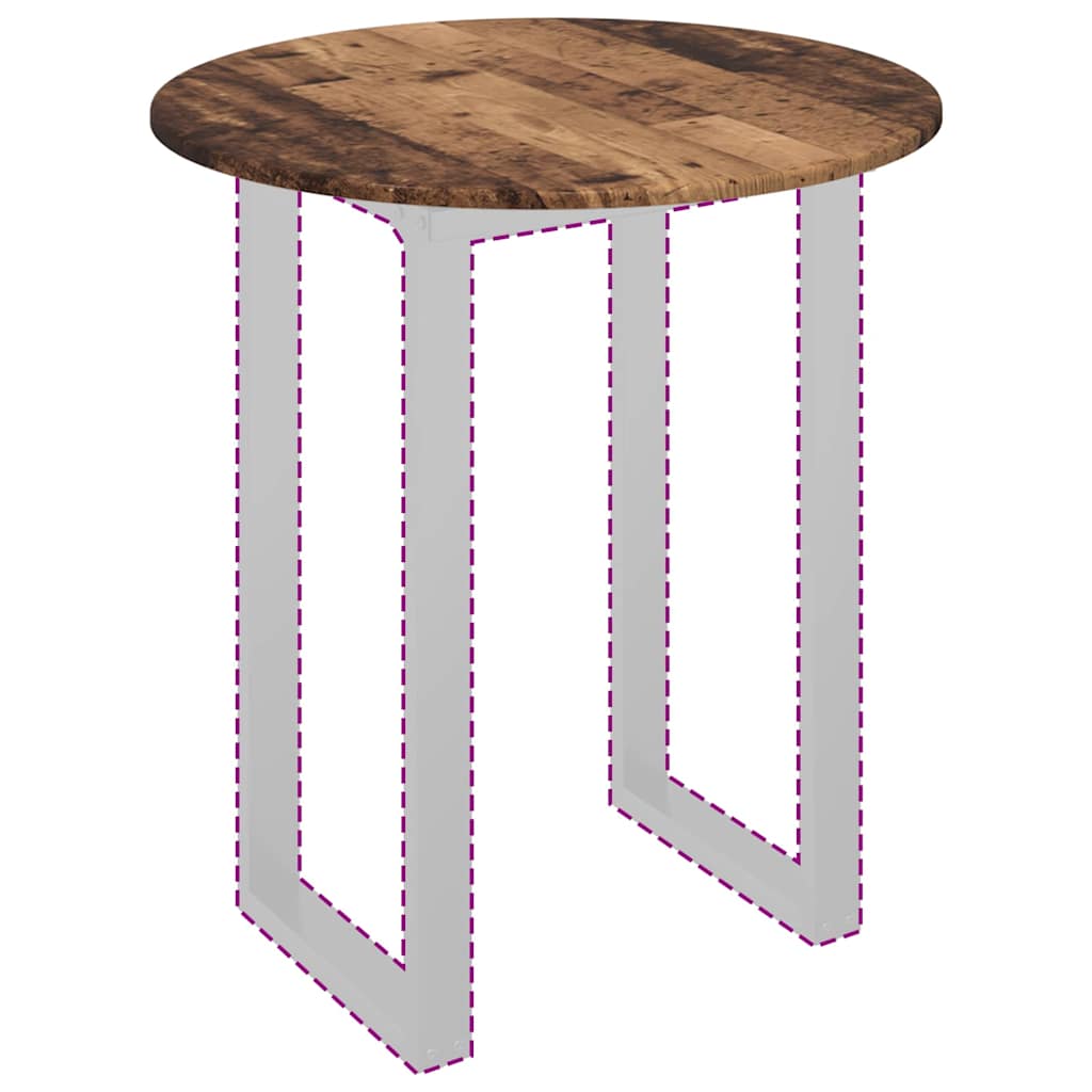 Piano del tavolo Legno vecchio 70 x 70 x 1,5 cm