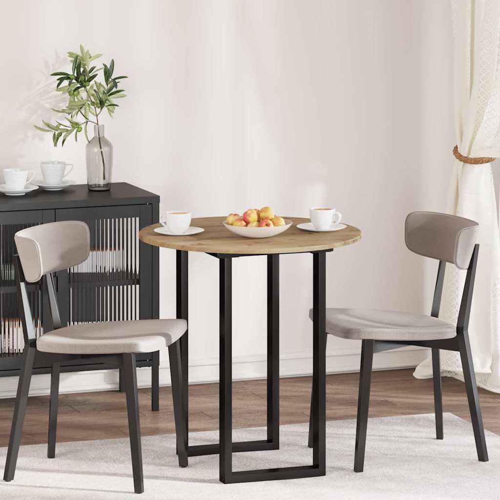 Piano del tavolo rovere artigianale 70 x 70 x 1,5 cm