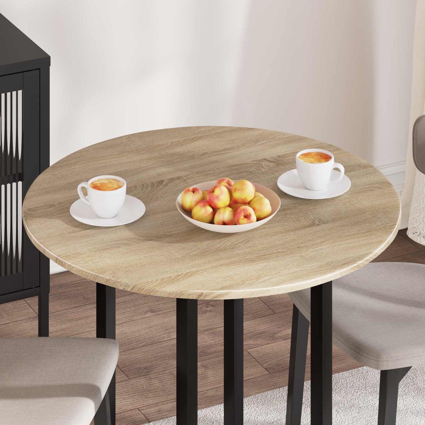 Piano del tavolo Ø 80 x 1,5 cm Rotondo Legno ingegnerizzato