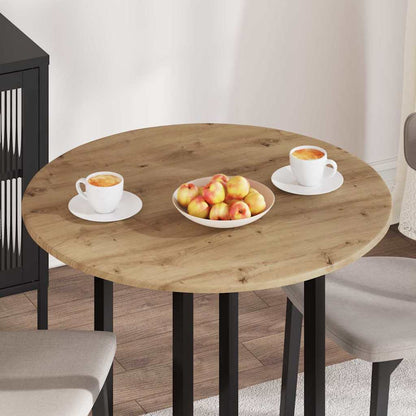 Piano del tavolo rovere artigianale 80 x 80 x 1,5 cm