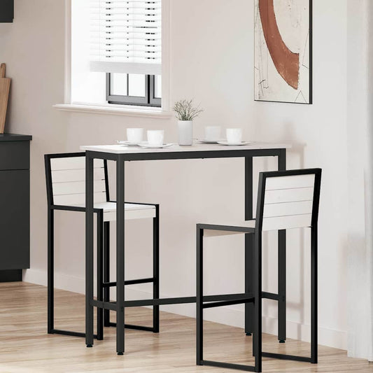 tavolo Bianco 100 x 40 x 101 cm Legno ingegnerizzato e acciaio - homemem39