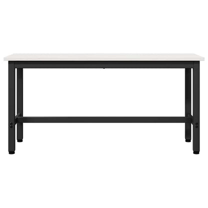 Panchina da pranzo 2 pcs Bianco 100 x 32,5 x 49 cm