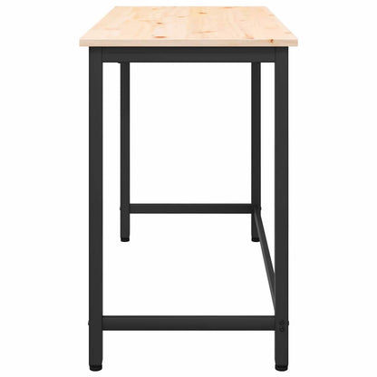 tavolo Naturale 100 x 50 x 77 cm Legno ingegnerizzato e acciaio | homemem39