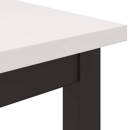 tavolo Bianco 100 x 50 x 77 cm Legno ingegnerizzato e acciaio | homemem39