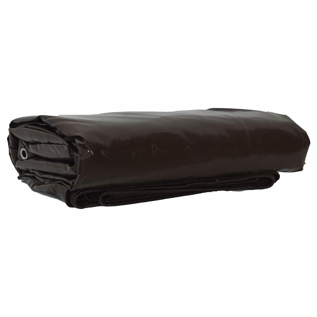 Telo 650g / m² Marrone 3 x 4 m Tela con rivestimento in PVC