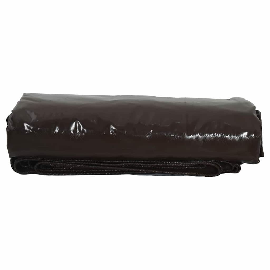 Telo 650g / m² Marrone 6 x 8 m Tela con rivestimento in PVC | homemem39