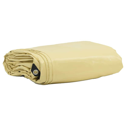 Telo 650g / m² Beige 3 x 6 m Tela con rivestimento in PVC