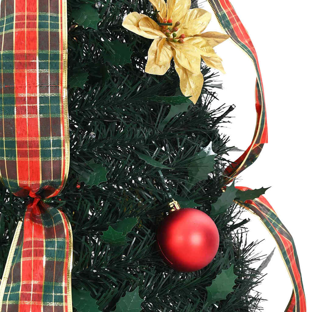 Albero di Natale artificiale con 50 LED Verde 120 cm PVC