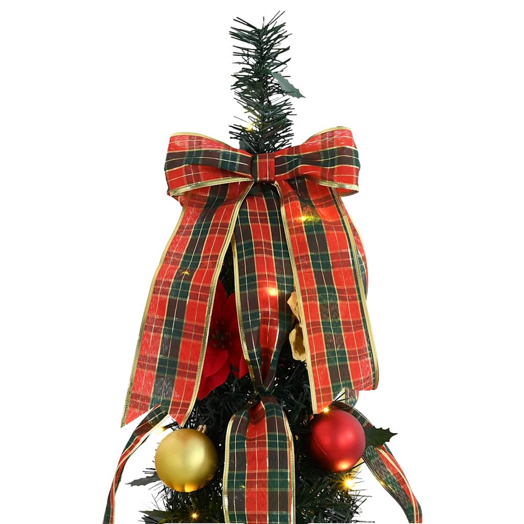 Albero di Natale artificiale con 200 LED Verde 210 cm PVC