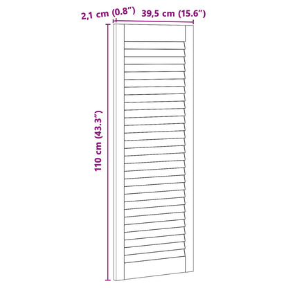 Porta per Armadio con porta 4 pcs Naturale 110 x 2,1 x 39,5 cm