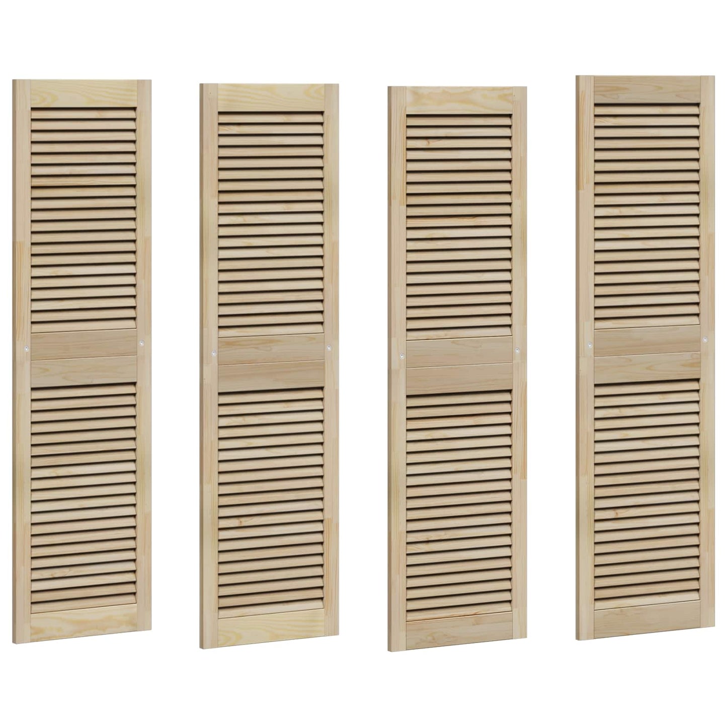 Porta per Armadio 4 pcs Naturale 140,5 x 2,1 x 39,5 cm