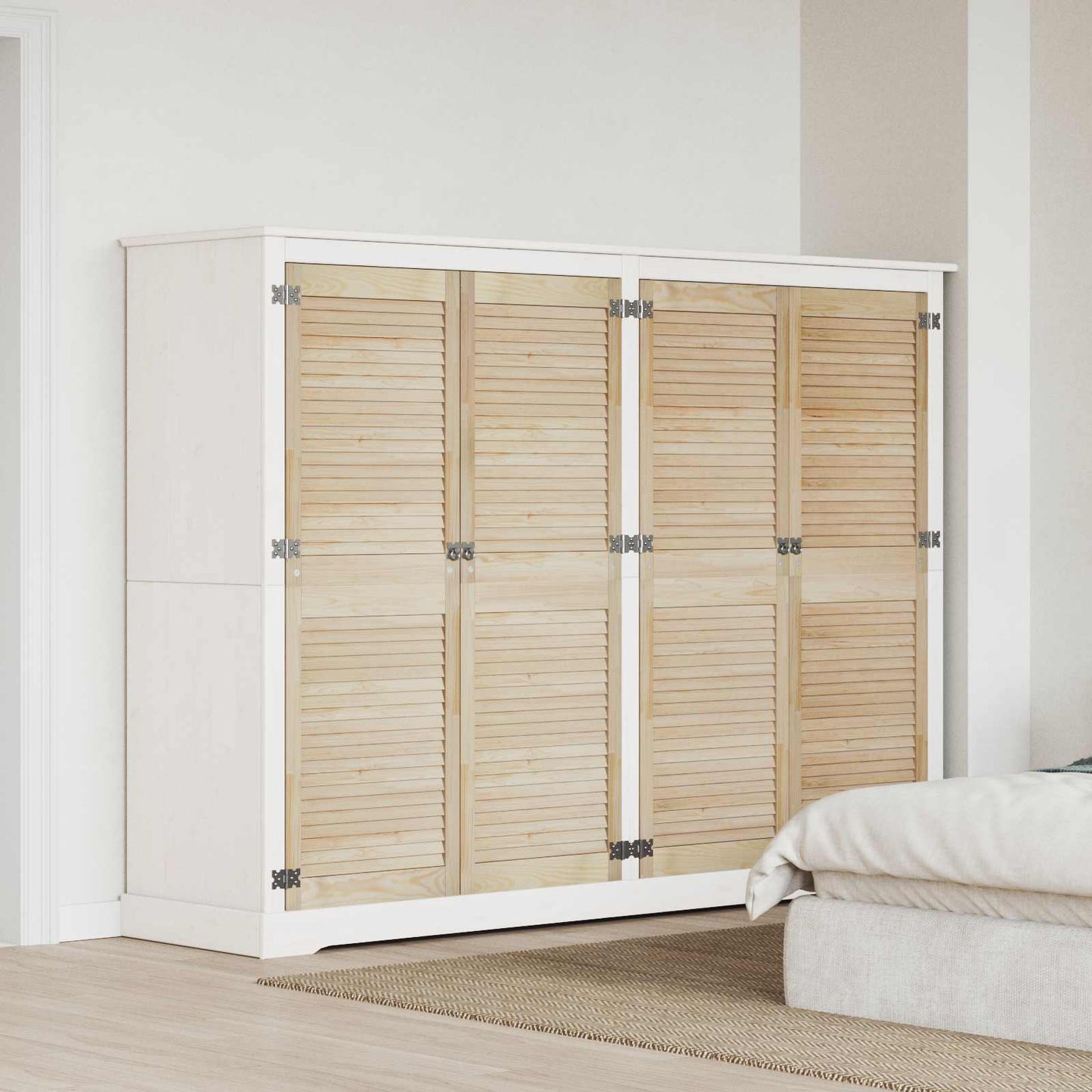 Porta per Armadio 4 pcs Naturale 49,5 x 2,1 x 140,5 cm | homemem39