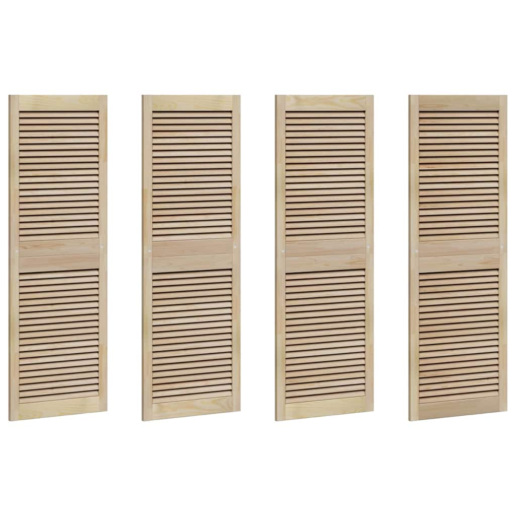 Porta per Armadio 4 pcs Naturale 140.5 x 2.1 x 49.5 cm
