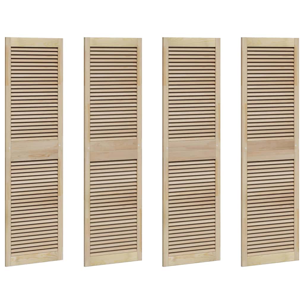 Porta per Armadio 4 pcs Naturale 140.5 x 2.1 x 49.5 cm