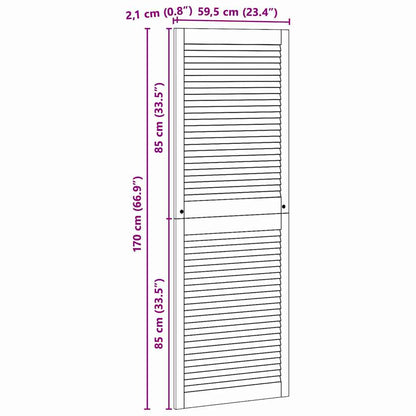 Porte per Armadi con porta 4 pcs Marrone 170 x 59.5 x 2.1 cm