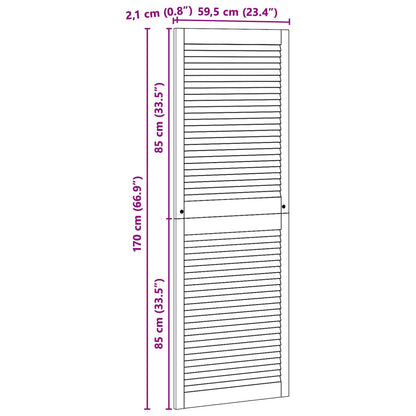 Porta per Armadio con porta 4 pcs Naturale 170 x 2,1 x 59,5 cm | homemem39