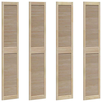 Porte per Armadi con porta 4 pcs Marrone 201 x 39.5 x 2.1 cm