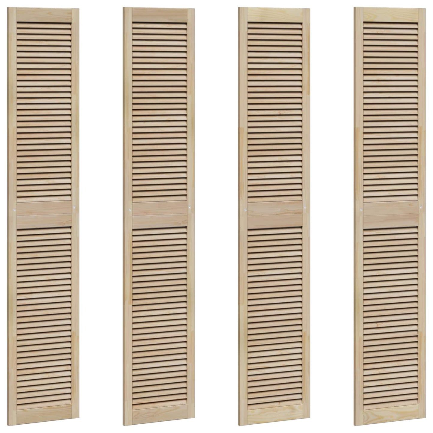 Porta per Armadio con porta 4 pcs Naturale 201 x 2,1 x 39,5 cm | homemem39
