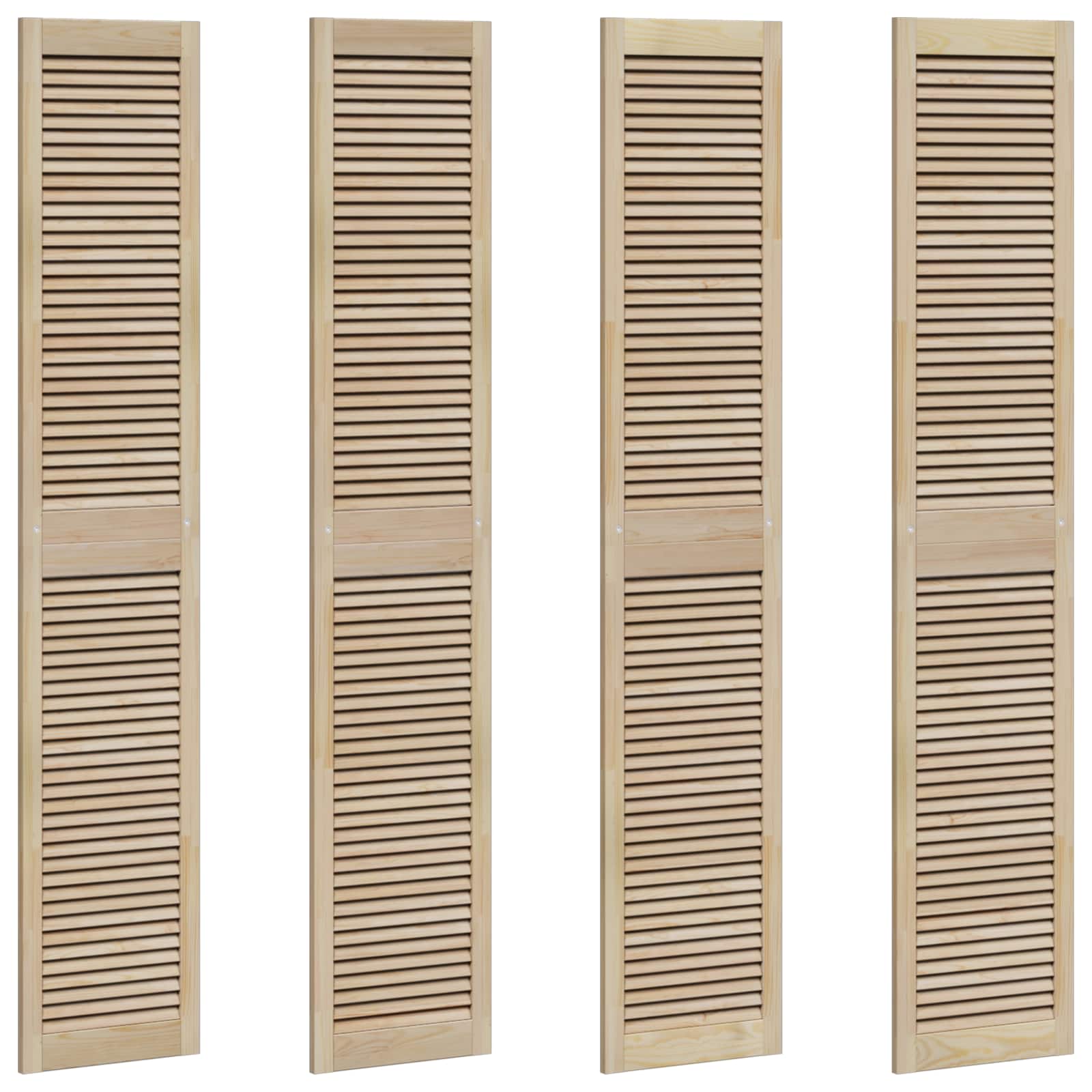 Porta per Armadio con porta 4 pcs Naturale 201 x 2,1 x 39,5 cm | homemem39