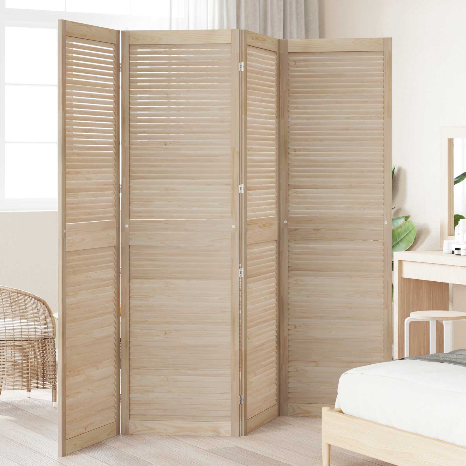Porta per Armadio con porta 4 pcs Naturale 201 x 2,1 x 59,5 cm | homemem39