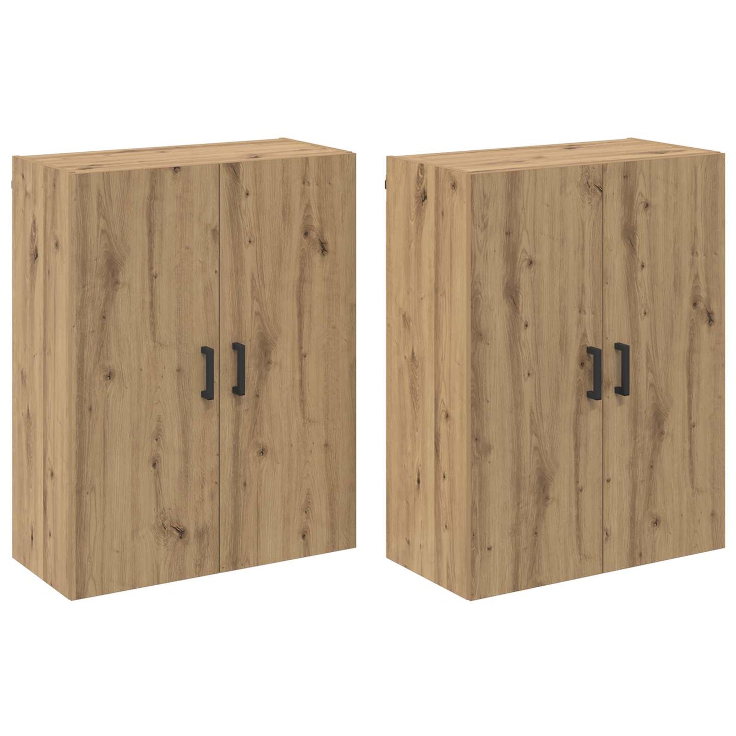 Mobiletto a muro 2 pcs Rovere artigianale 69,5 x 34 x 90 cm