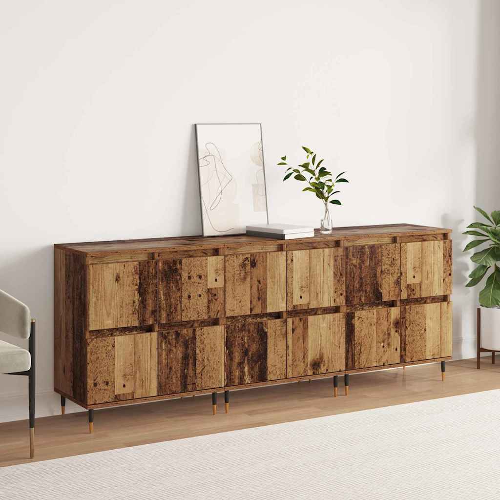Sideboards 3 pcs Legno vecchio 180 x 35 x 70 cm - homemem39
