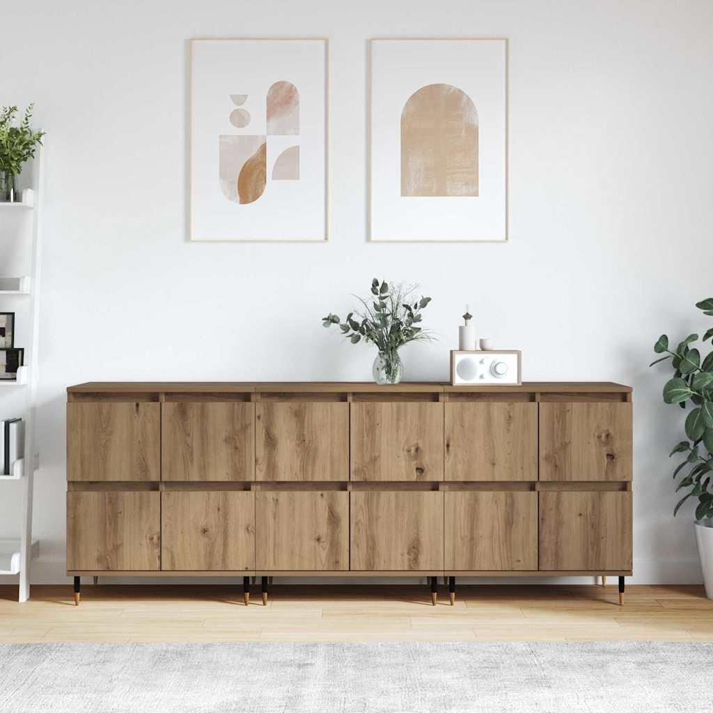 Sideboards 3 pcs rovere artigianale 180 x 35 x 70 cm - homemem39