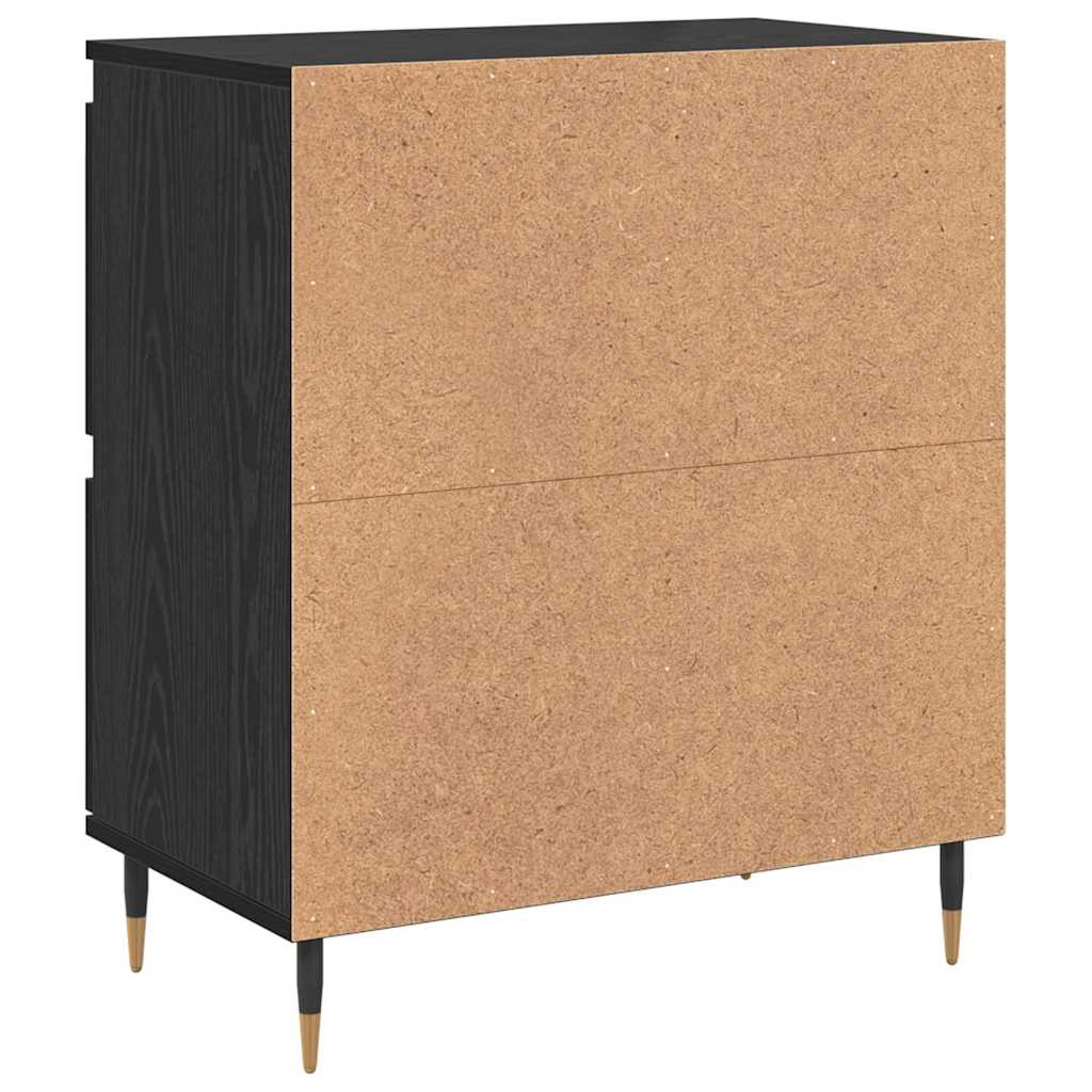 Sideboards 3 pcs Rovere nero 180 x 35 x 70 cm Legno multistrato - homemem39
