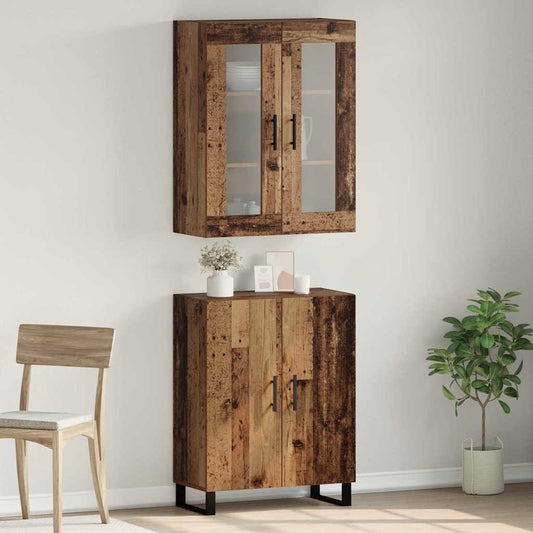 Credenza Legno vecchio 69,5 x 34 x 180 cm Legno multistrato - homemem39