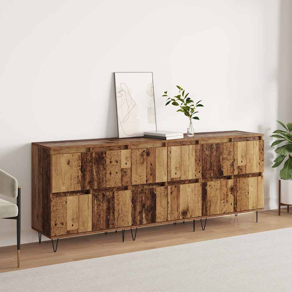 Sideboards 3 pcs Legno vecchio 180 x 35 x 70 cm - homemem39