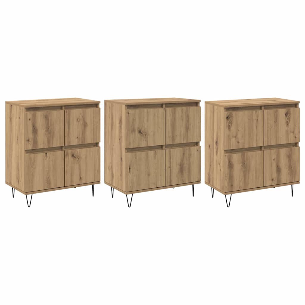 Sideboards 3 pcs rovere artigianale 180 x 35 x 70 cm - homemem39
