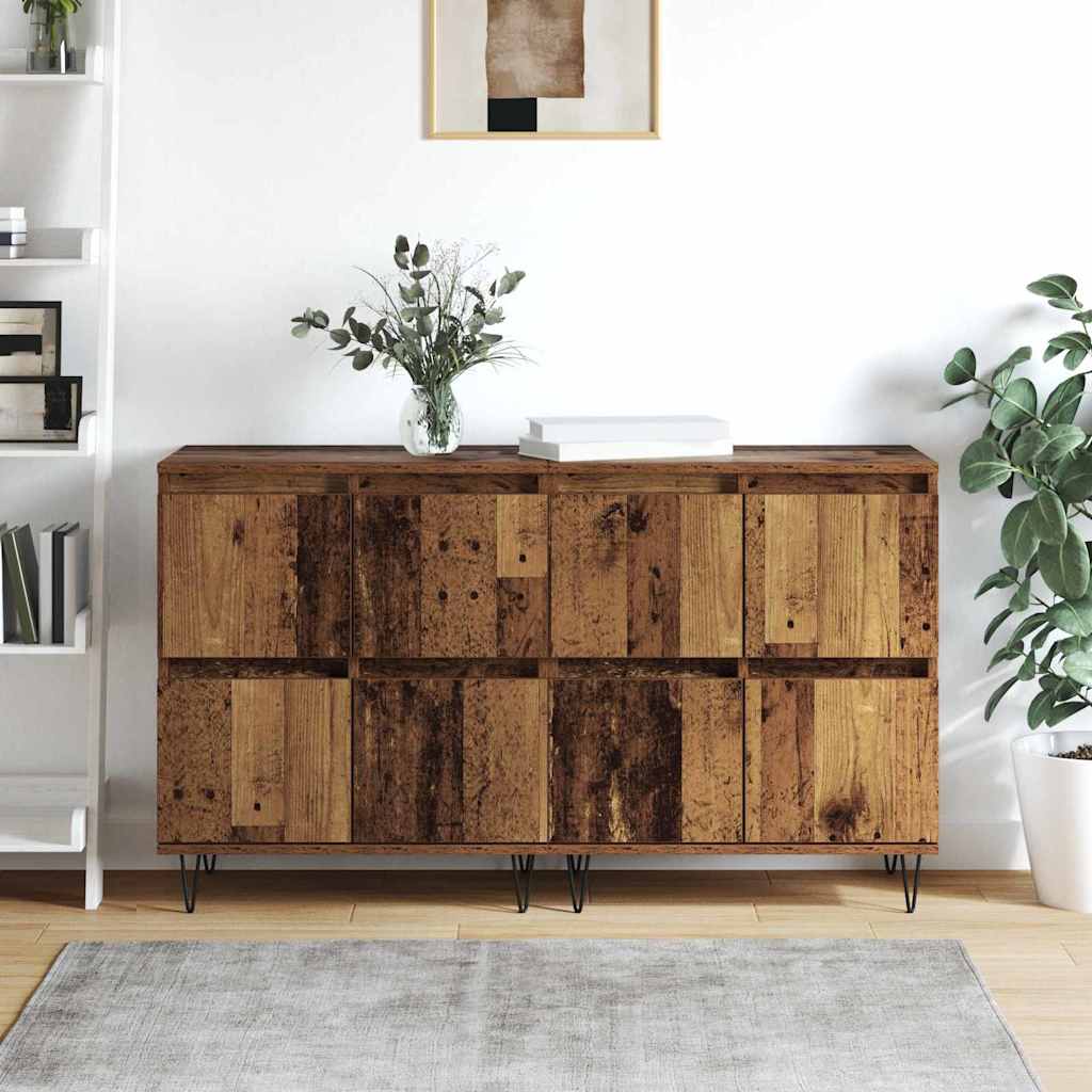 Sideboards 2 pcs Legno vecchio 120 x 35 x 70 cm - homemem39