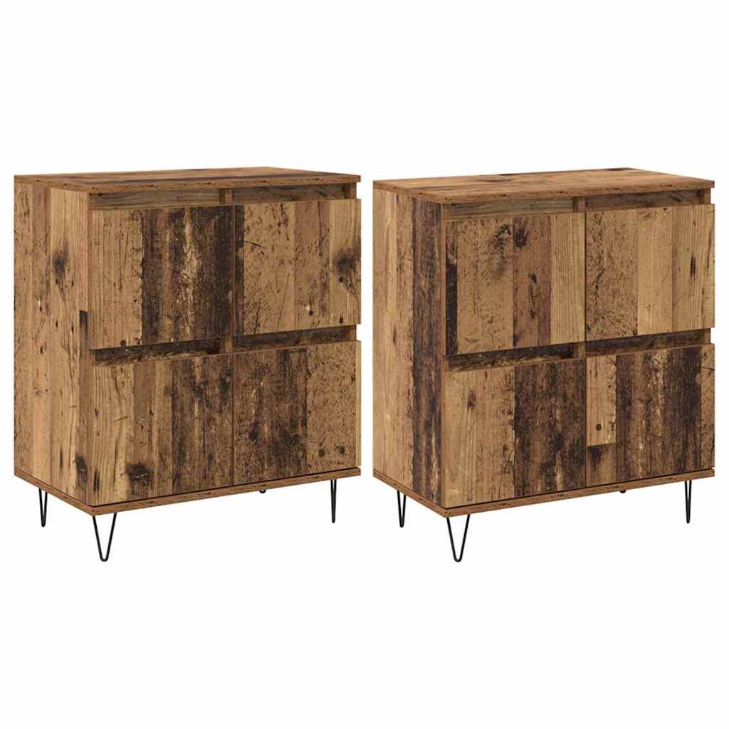 Sideboards 2 pcs Legno vecchio 120 x 35 x 70 cm - homemem39