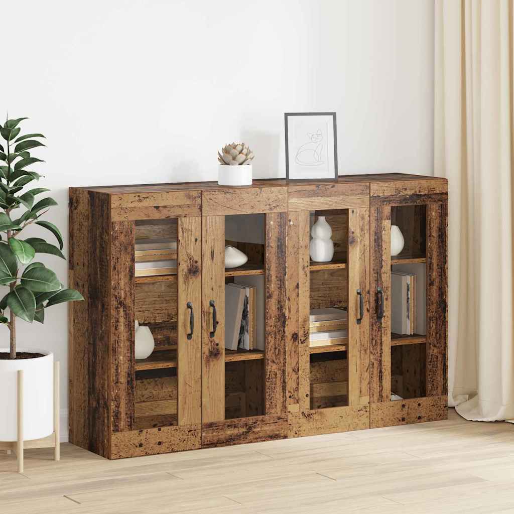 Armadi da Muro 2 pcs Legno vecchio 69,5 x 34 x 90 cm - homemem39