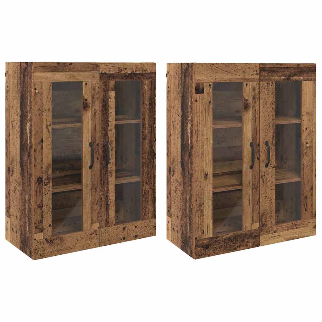 Armadi da Muro 2 pcs Legno vecchio 69,5 x 34 x 90 cm - homemem39