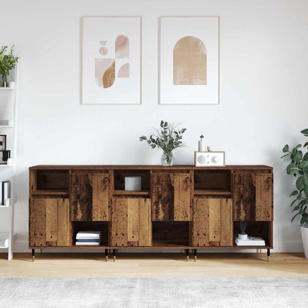 Sideboards 3 pcs Legno vecchio 180 x 35 x 70 cm - homemem39