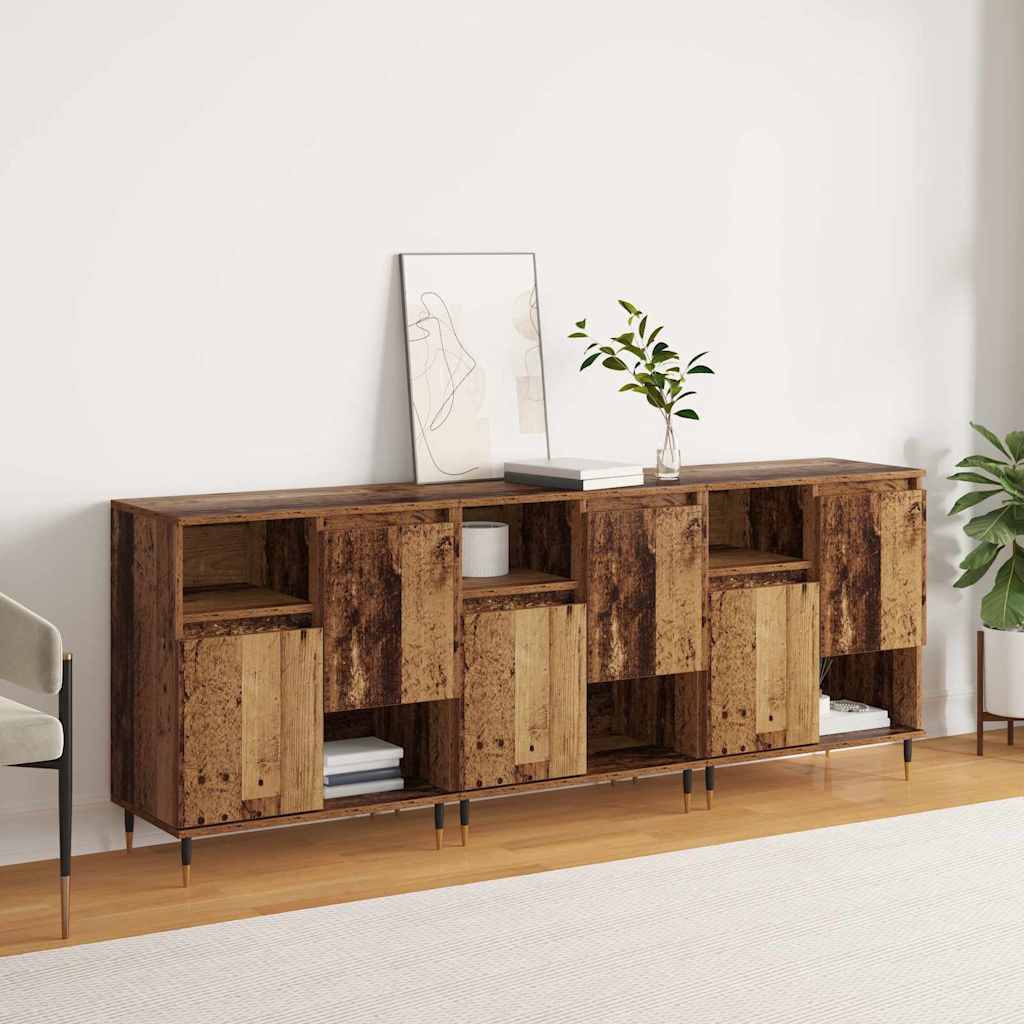 Sideboards 3 pcs Legno vecchio 180 x 35 x 70 cm - homemem39