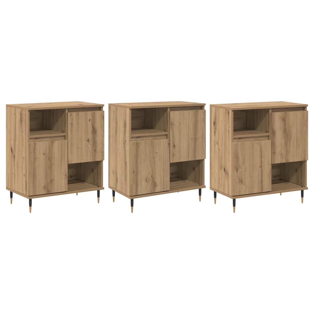 Sideboards 3 pcs rovere artigianale 180 x 35 x 70 cm - homemem39