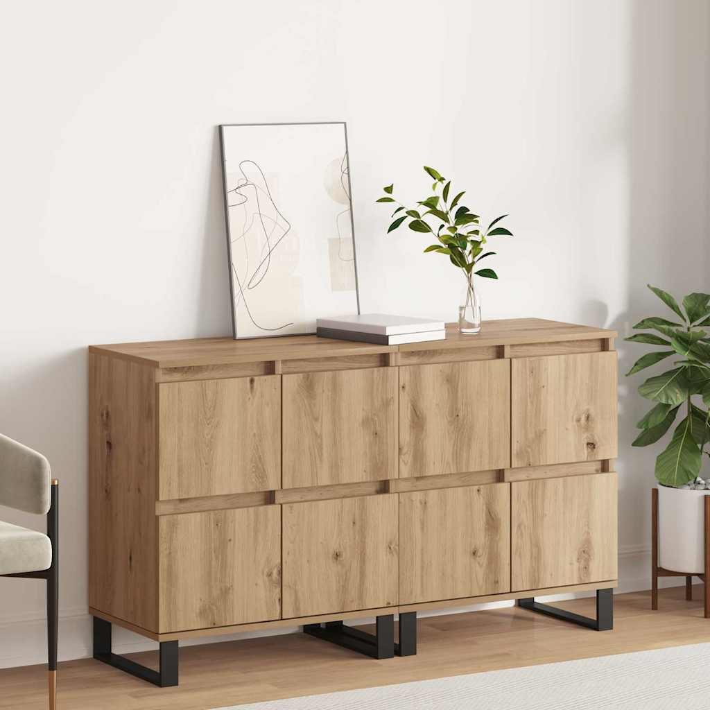 Sideboards 2 pcs rovere artigianale 120 x 35 x 70 cm - homemem39