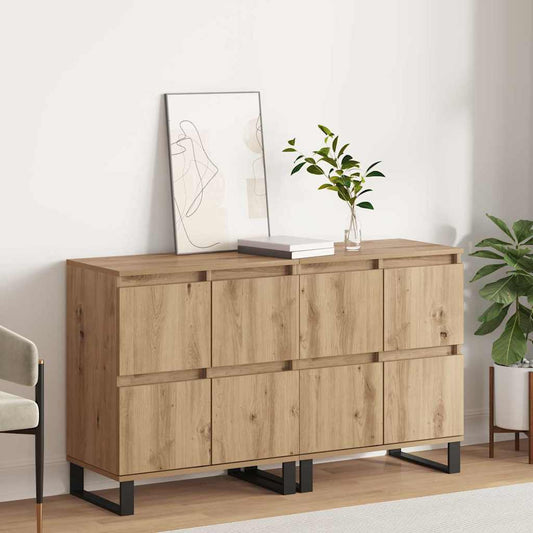 Sideboards 2 pcs rovere artigianale 120 x 35 x 70 cm - homemem39