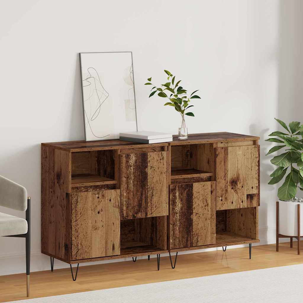 Sideboards 2 pcs Legno vecchio 120 x 35 x 70 cm - homemem39