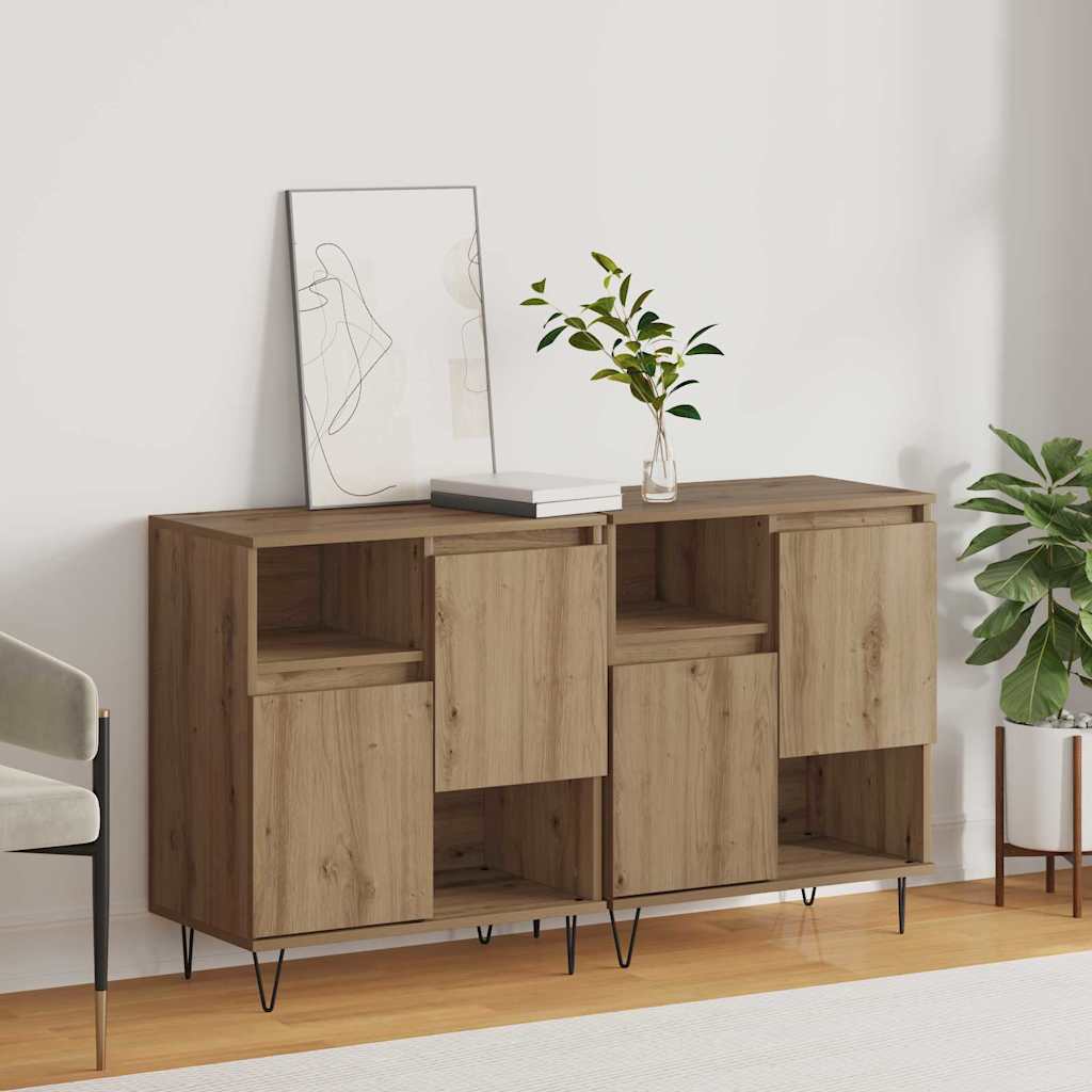 Sideboards 2 pcs rovere artigianale 120 x 35 x 70 cm - homemem39
