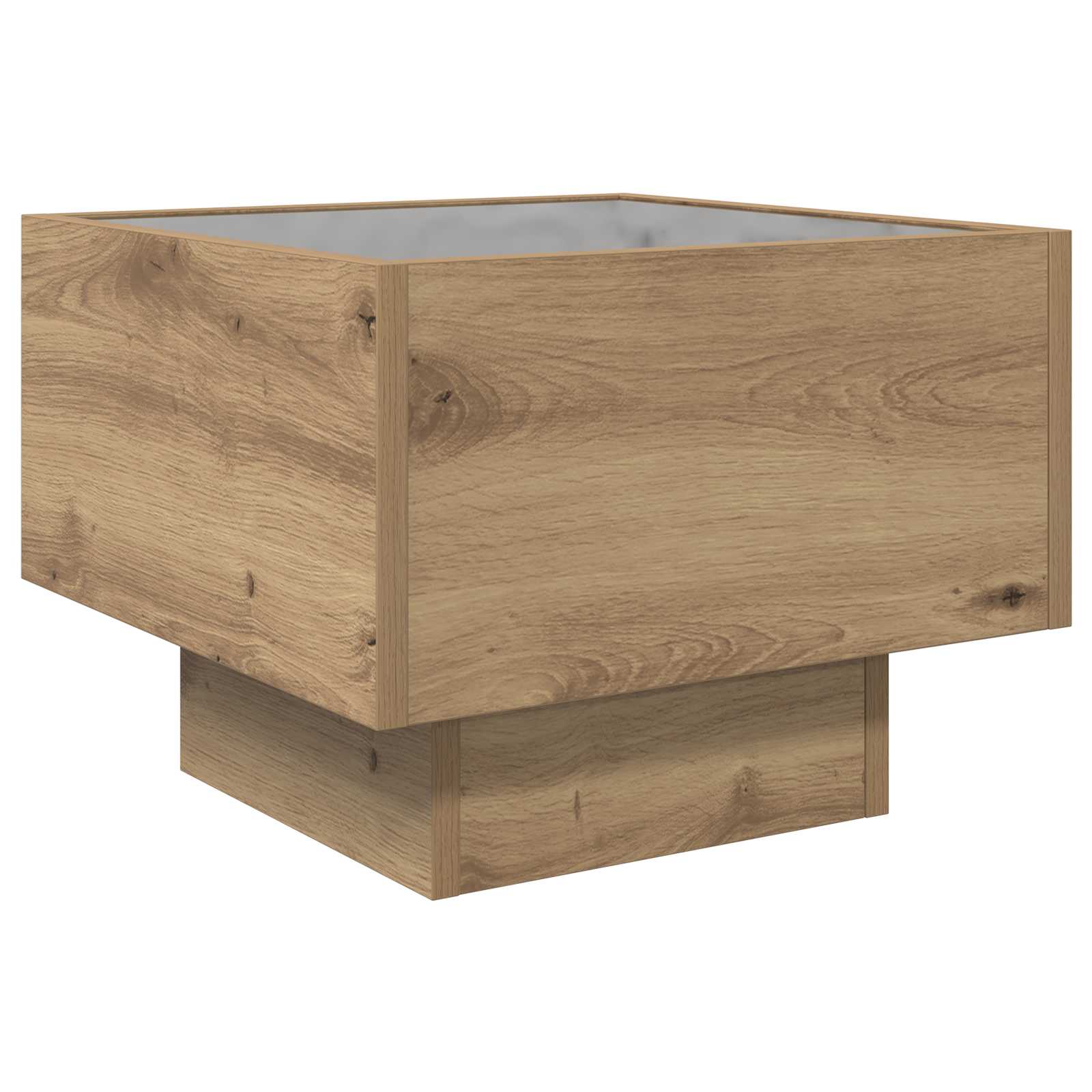 Tavolino da salotto Rovere artigianale 40 x 40 x 30 cm | homemem39