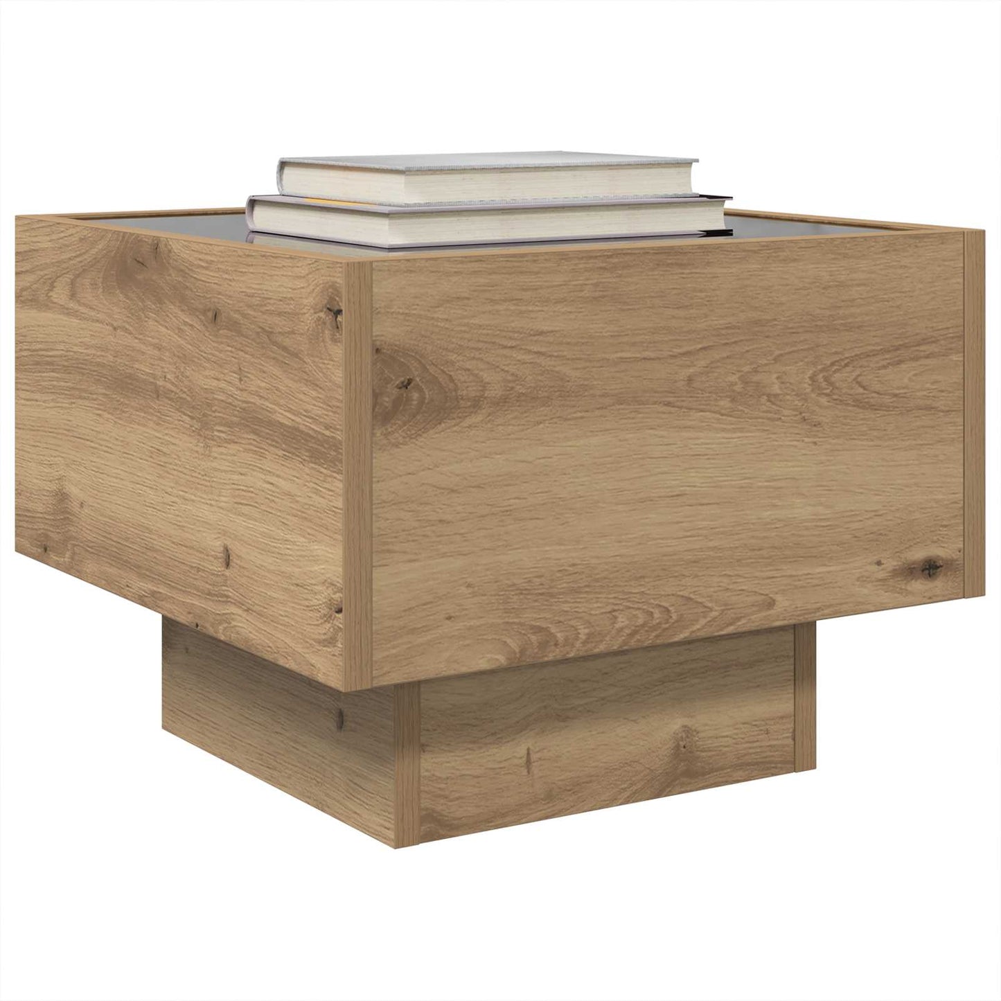 Tavolino da salotto Rovere artigianale 40 x 40 x 30 cm | homemem39